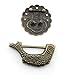 Owfeel 1set 4x3cm Antique Bronze Pad Lock With Key Chinese Old Vintage Lock with Key