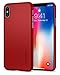 Spigen Thin Fit Designed for Apple iPhone Xs Case (2018) / Designed for Apple iPhone X Case (2017) - Metallic Red