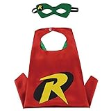 Superhero CAPE & MASK SET Kids Childrens Halloween Costume Robins