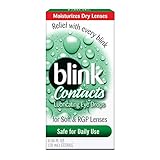 AMO Blink Contact Lubricant Eye Drops for Soft and RGP Lenses, 0.34 Ounce Box