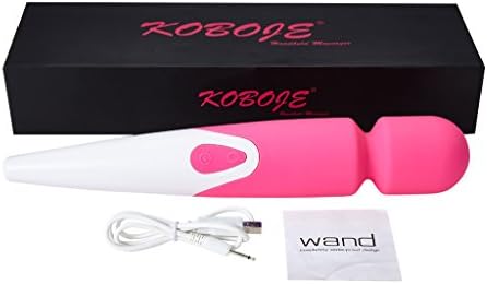MEW Waterproof 10 Speed Silicone Wireless Rechargeable Therapeutic Massager Wand(Pink)