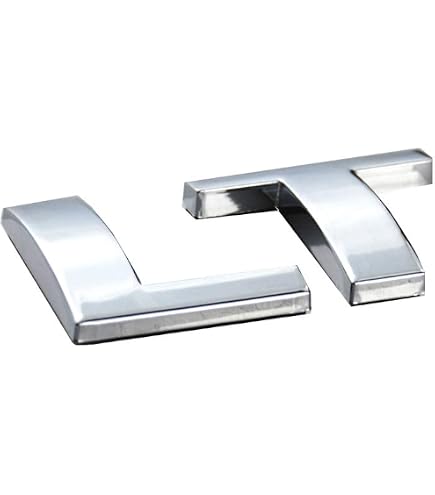 2-Pack LT Emblem Badge Stickers - Chrome Replacement For 99-07 GM Truck/SUV Roof Pillar - View #8