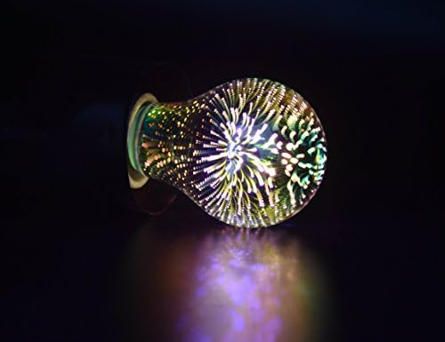 Syentec Colorful 3D Light Bulb Optical Illusions Decorative Night Light Lamp 3.5W E27 Bulb AC85-265V Color changable LED (A19)
