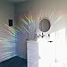 Rainbow Symphony - Rainbow Sun Catcher Window Stickers, Prism Holographic Stickers for Windows, Anti-Collision Window Decal for Birds, 19 Assorted Gem Shaped Decals, Made in USA
