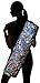 Hugger Mugger Batik Yoga Mat Bag - Blue - beautiful pattern, durable 100% cotton, full lining, adjustable strap, 2 extra zipper pockets