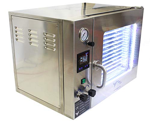 BVV 1.9CF Stainless Steel Exterior/Interior Vacuum Degassing Oven- 5 Wall Heating, Touch Screen, LED's, 11 Shelves