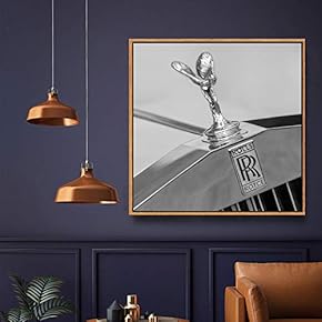 Canvas Wall Art for Living Room, Bedroom Monochrome Building Framed Canvas Prints for Home Decoration Ready to Hang - 16x16 inches