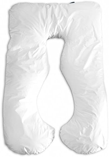 The Joy of Pregnancy Contoured Body Pillow - U Shaped with Removable, Washable White Cover
