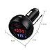 Car USB Charger 2.1A,Thermometer,Battery Monitor Voltmeter,Calendar Datetime Clock Display (12V Use,Fahrenheit Display) (Celsius)