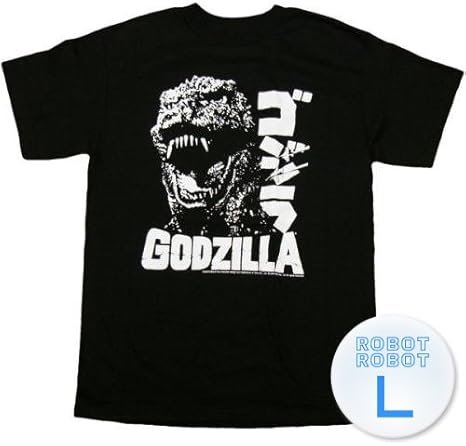 Amazon ゴジラ フェイス カタカナロゴ 黒tee Godzilla Face T Shirt モンスター 怪獣 映画tシャツ L 並行輸入 フィギュア ドール 通販