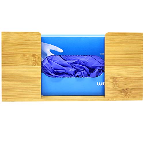 Eco-Friendly Bamboo Glove Holder and Dispenser, Wall Mounting, for Disposable Gloves, Food Service, Lab, Medical Office, Home. - Thumbnail 6