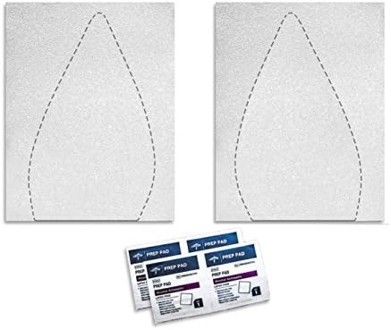 Shoe Bottoms Slip Resistant Shoe Sole Cover Protector for Heels Self-stick Pads - Available in Clear, Black, or Red (3 Pairs, Extended Clear) by Shoe Bottoms
