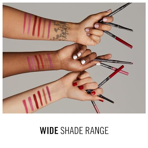 Rimmel Lasting Finish Exaggerate Automatic Lip Liner - Rich, Smooth Formula, Long Lasting - 018 Rose Addiction, .01oz