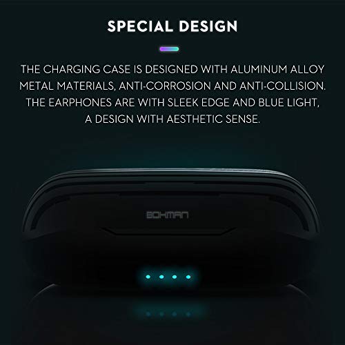 bokman Draadloze koptelefoon, T7 in-ear Bluetooth oordopjes, Graphene Driver Bass HiFi Geluid, IPX5 Waterdicht, Noise… - Afbeelding 5