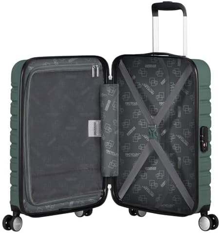 Flashline - Spinner S, bagagli a mano, 55 cm, 34 L, verde (foresta scura)