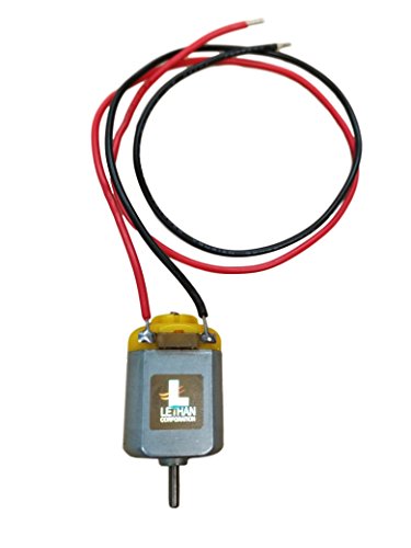 Lethan Rectangular Mini Motor 1.5-3V, 7mm Shaft Length w/ 12" Lead Wires (Pack of 5)