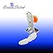 DREAMSTITCH 6792 Teflon Adjustable Zipper Piping Cording Sewing Machine Presser Foot Fits All Low Shank Singer, Brother, Babylock, Euro-Pro, Janome, Kenmore, White, Juki, Simplicity, Elna and More!
