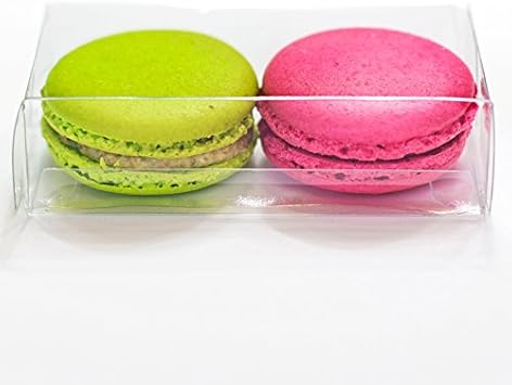 1000 CAJAS TRANSPARENTES PARA 2 MACARONS GALLETAS TURRON: Amazon.es: Hogar