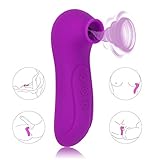 Clitoris Sucking Vibrator for Women – Adorime Rechargeable Nipples Suction Stimulator with 10 Modes, Waterproof Adult Sex Toys Clitoral Massager for Solo Masturbation and Couples