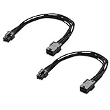 Cable Matters 2-Pack 6 Pin PCIe Extension Cable (PCIe to PCIe Power Extension) - 10 Inches