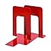 STEELMASTER Deluxe Steel 9-Inch Bookends, 1 Pair, Vibrant Red (244009107)