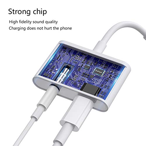 image for kuinuo Headphones Adaptor for iPhone Xs/Xs Max/XR/ 8/8Plus/X(10)/7/7Pl