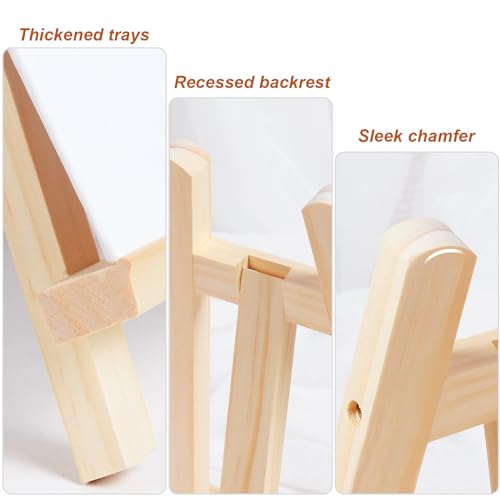 2 Pieces Small Wooden Painting Easel, Small Table Easel, Mini Easel for Displaying Painting, Drawing, Photos (20 x 28 cm)