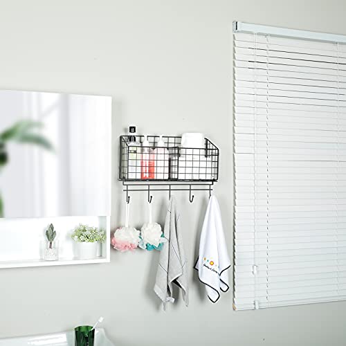 Extra Large Wire Basket Desk Organizer with Adjustable Divider and Tag Slot by Xcosrack , Wall