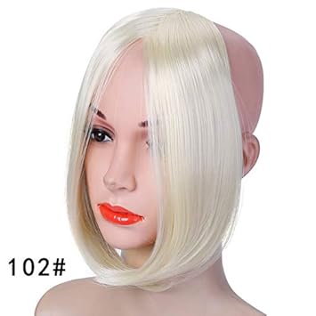 Amazon Com Aonmg 9 Long Clip In On Front Hair Bang Side Fringe
