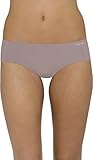 Calvin Klein Women's Invisibles Hipster Panty, French Roast, Medium