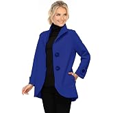 IC Collection Techno Knit Sculpted Button Jacket
