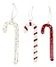 SALLY FOSTER Ceramic Candy Cane Ornaments - Set Of 3