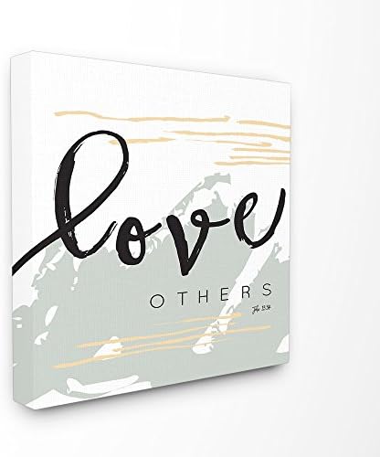 EtchLife Love Others John 13:34 Stretched Canvas Wall Art