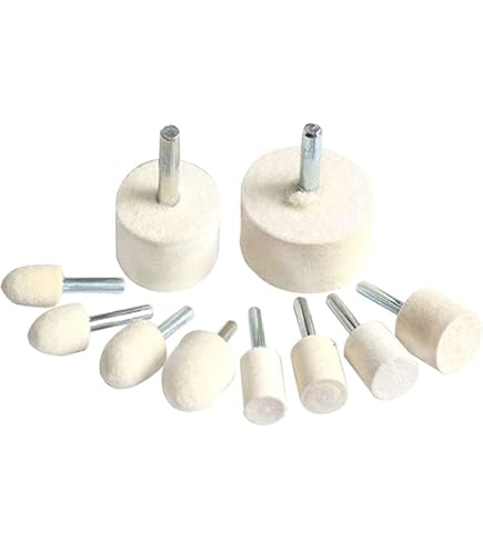 Uxcell 4mm Wool Felt Mounted Points Tapered Cylinder