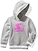 Starter Girls' Pullover Logo Hoodie, Amazon Exclusive, Vapor Grey Heather with Pro Purple, S (6/6X)