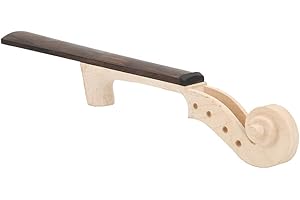 Violin Neck, Maple Black Exquisite Workmanship Violin Neck for DIY 4/4 Size Violin Luthier for Violin Fiddle Replacement Acce