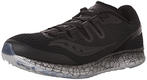 Saucony Women's Freedom ISO Running Shoe, Black, 8.5 B(M) US