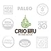 Crio Bru Peppermint Light Roast 24oz (1.5 lb) Bag | Organic Healthy Brewed Cacao Drink | Great Substitute to Herbal Tea and Coffee | 99% Caffeine Free Gluten Free Whole-30 Low Calorie Honest Energy