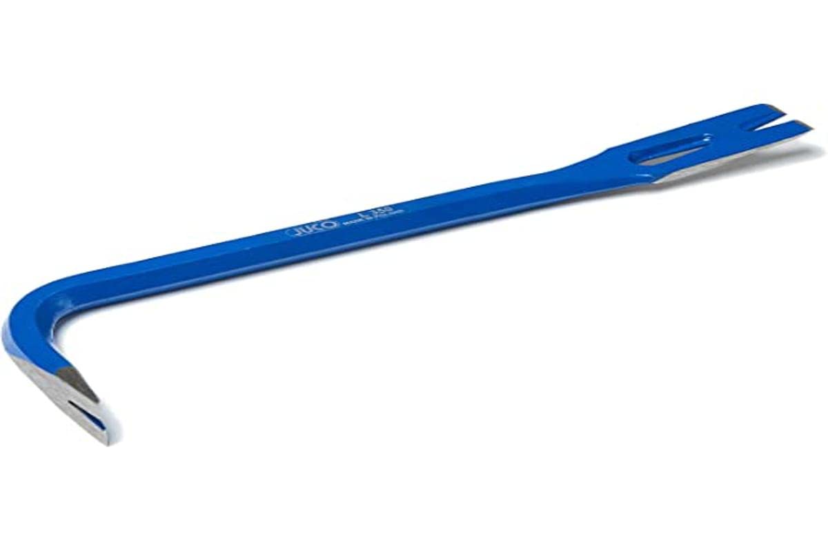 Juco Crowbar Extractor for Nails, Reversed, Standard, Metal Element Forged and Furnance Painted, Induction Hardened Working Part, (350 mm)