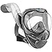 Wildhorn Outfitters Seaview 180° V2 Full Face Snorkel Mask with FLOWTECH Advanced Breathing System - Allows for A Natural & Safe Snorkeling Experience- Panoramic Side Snorkel Set Design