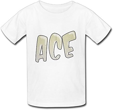 Oyavdsznq Kids' ACE Family Same Popular Logo Casual Style Sports RoyalBlue Tee Short Sleeve