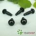 6mm Black Safety Eyes/Plastic Eyes - 30 Pairs