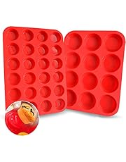 Walfos Silicone Muffin Pan - Non-Stick Silicone, Just PoP Out! Perfect for Egg Muffin,Cupcake - BPA Free and Dishwasher Safe