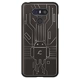 Cruzerlite LG G6 Case, Bugdroid Circuit TPU Case for LG G6 - Retail Packaging - Smoke