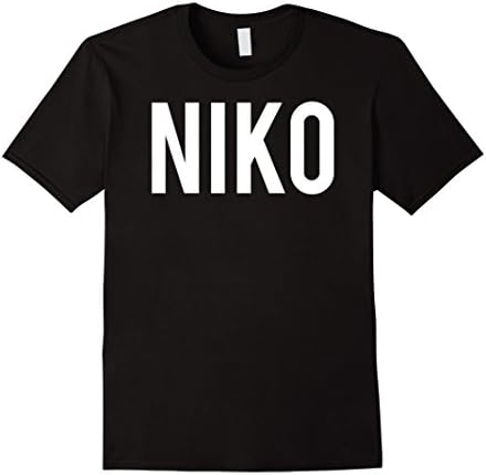 Mens Niko T Shirt - Cool new funny name fan cheap gift tee Large Black
