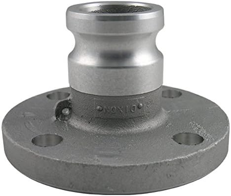 Dixon Sanitary Cam and Groove Male Adapter x 150# Flange, 316 Stainless Steel - 1-1/2"