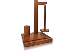 Flygragon Yarn Holder for Crocheting, Wooden Yarn Ball Holder, Yarn Holder Spinner Yarn Spindle Dispenser for Crocheting and 