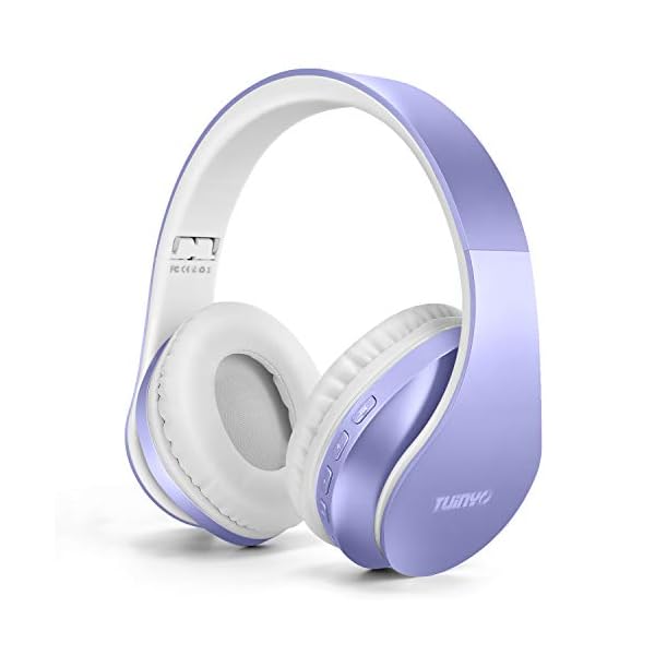 Bluetooth-HeadphonesTuinyo-Wireless-Headphones-Over-Ear-with-Microphone-Foldable-Lightweight-Stereo-Wireless-Headset-for-Travel-Work-TV-PC-Cellphone-Purple TUINYO Bluetooth Headphones, Wireless Headphones Over Ear with Microphone, Foldable & Lightweight Stereo Wireless…