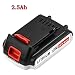 Replacement for Black and Decker 20V Lithium Battery 2.5Ah Max LBXR20 LB20 LBX20 LST220 LBXR20B-2 LBX4020 LBXR2020-OPE LB2X4020-OPE Cordless Power Tools primary