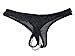 Simplicity Women Open Crotch Lingerie Pearl Bead Underwear G-String Thong